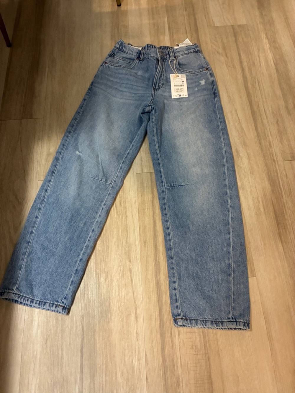 Zara Light Blue Relaxed Fit Kids Jeans